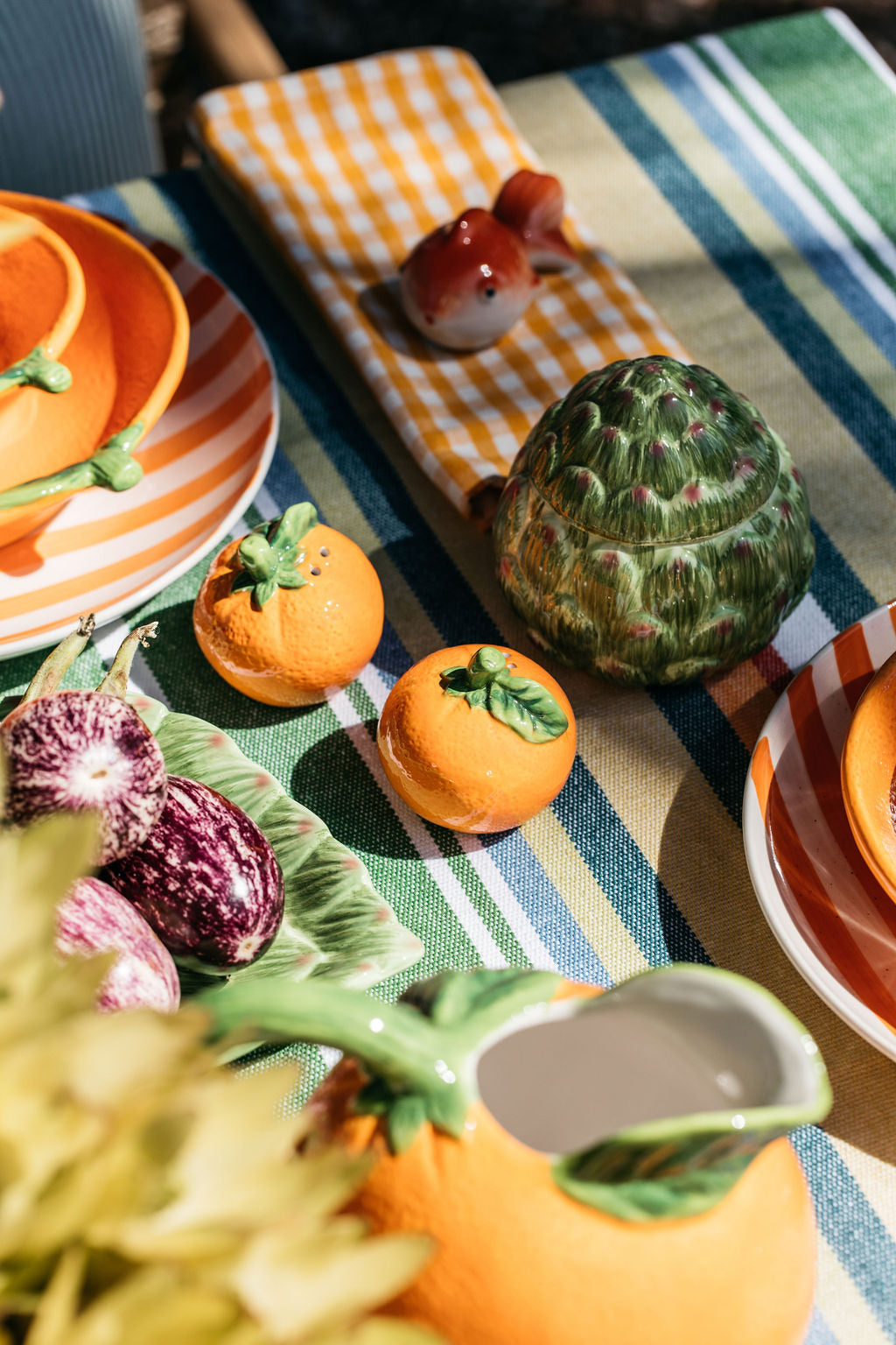 Orange Salt and Pepper Shakers (Set)