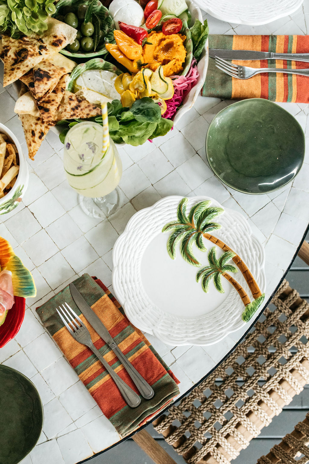 Palm Tree Dinner Plate