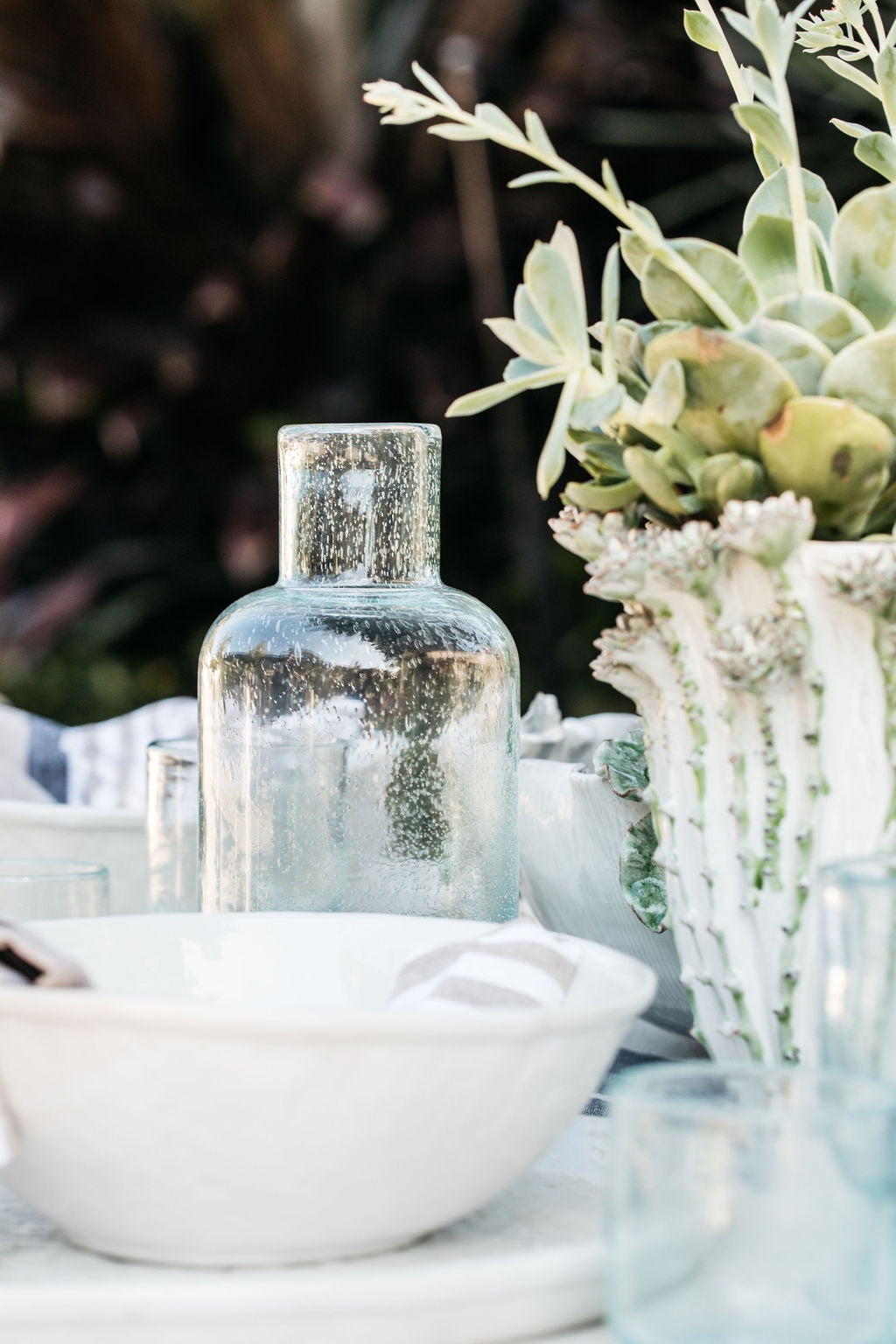 Glass Carafe Bubbles