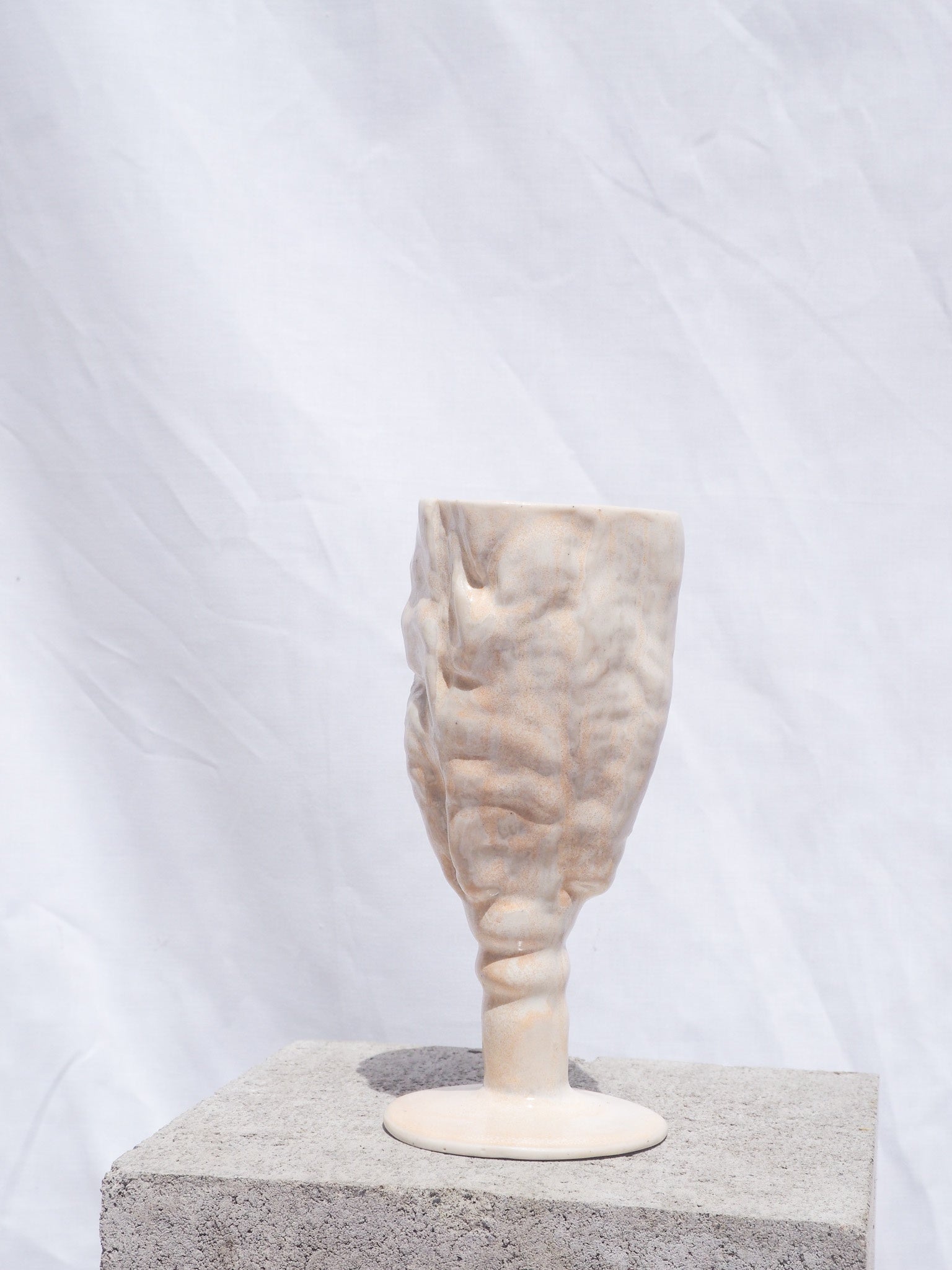 Champagne Clamshell Goblet