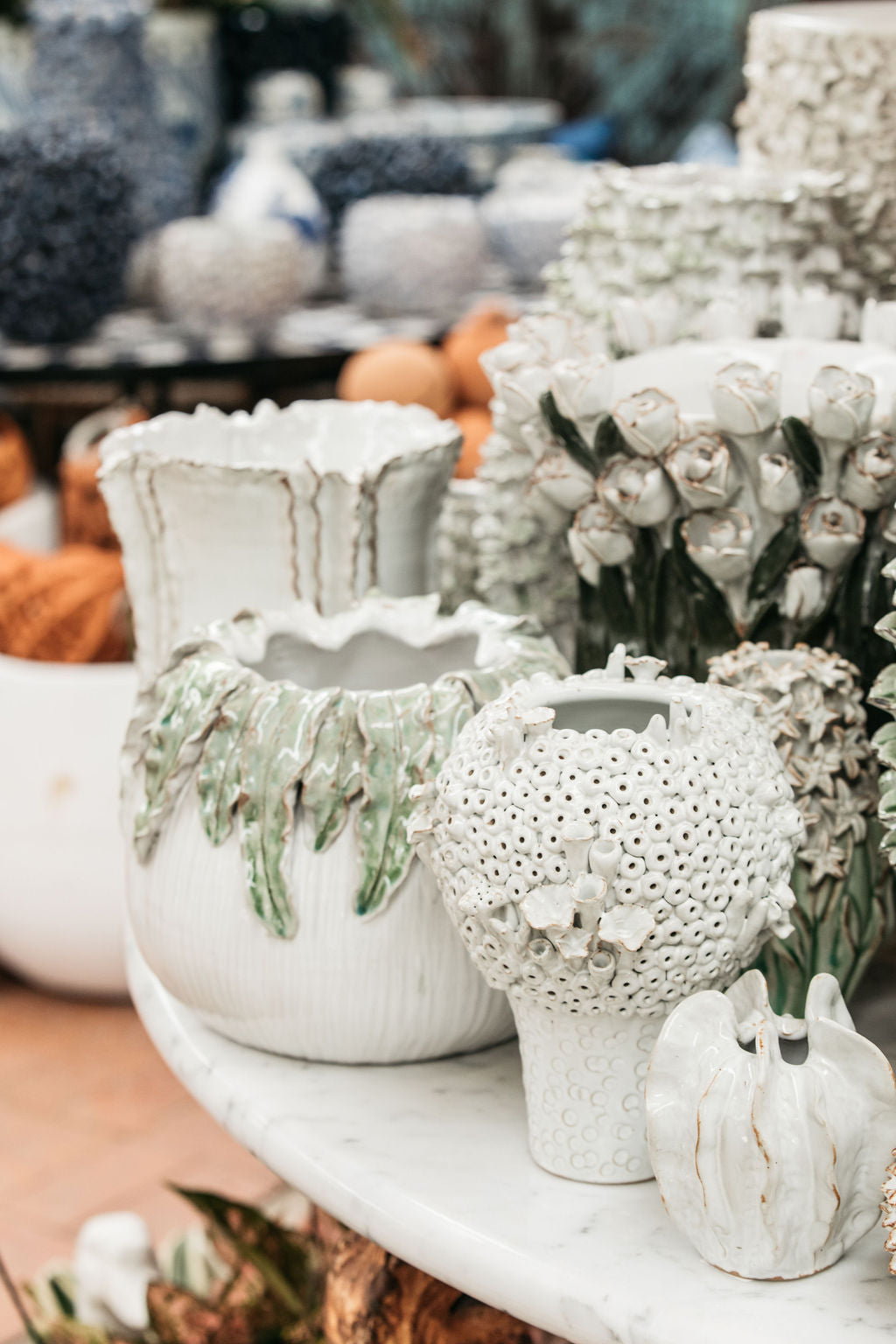 White Coral Vase