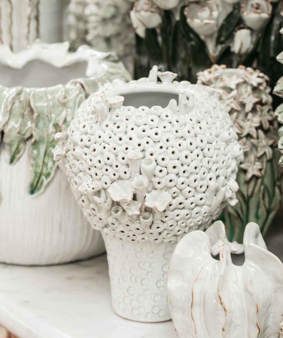 White Coral Vase