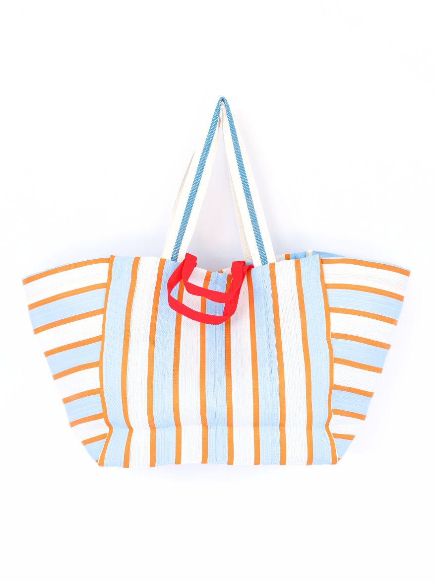 orange white light blue stripe