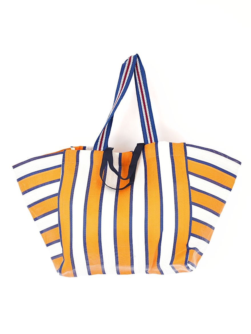 orange white navy stripe